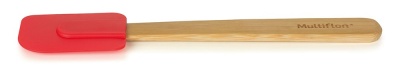 Esptula silicone com cabo de bamboo
